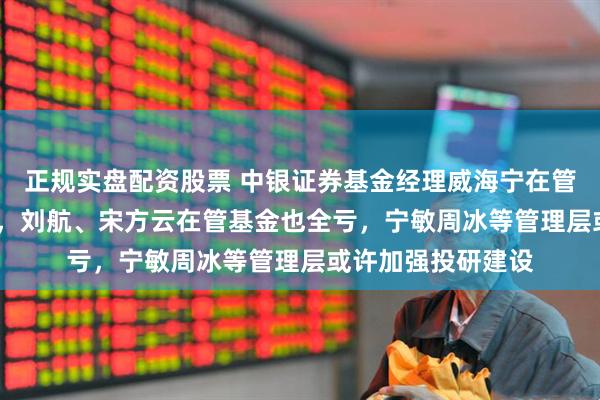 正规实盘配资股票 中银证券基金经理威海宁在管6只FOF全线亏损，刘航、宋方云在管基金也全亏，宁敏周冰等管理层或许加强投研建设